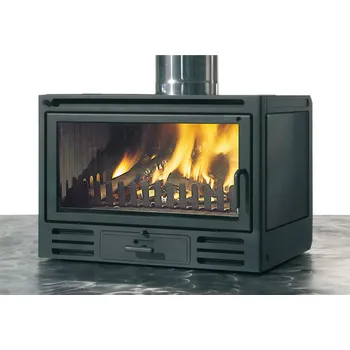 Krbová vložka Litinová vložka EK FIREBOX RIGA 49 V s ventilátorem