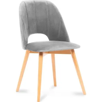 Jídelní židle Jídelní židle TINO 86x48 cm šedá/světlý dub