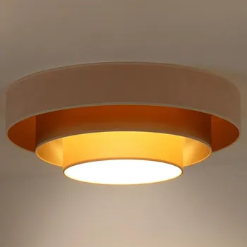 Duolla - LED Stropní svítidlo LUNETA LED/26W/230V pr. 60 cm 4000K krémová/zlatá