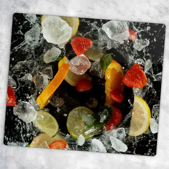 Obraz Multifunkční kuchyňská ozdobná deska z Tvrzené Sklo Ponořené ovoce 60x52