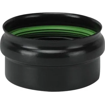 Kouřovod Víčko pro T kus kouřovod peletová kamna průměr 80 mm smalt černý matný