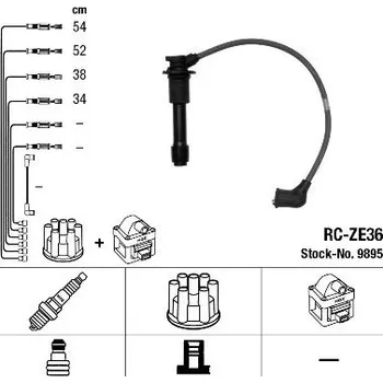 Zapalovací kabel Sada kabelů pro zapalování NGK 9895
