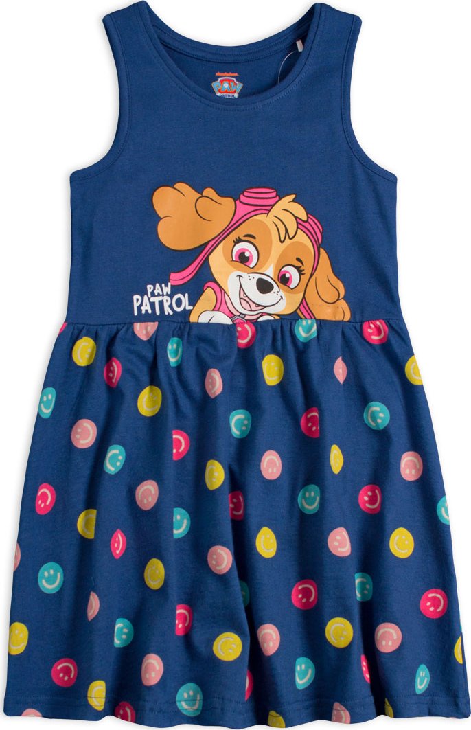 Dívčí šaty PAW PATROL SMILE modré Velikost: 92