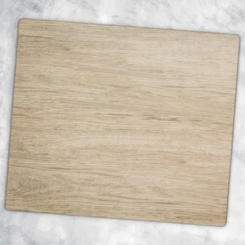 Kuchyňské prkénko Dekorativní Skleněná Deska na Krájení Minimalistické Hnědé Prkénko 60x52