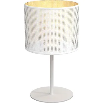 Lampička Stolní lampa LOFT SHADE 1xE27/60W/230V pr. 18 cm bílá/zlatá