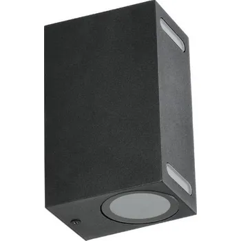 Venkovní osvětlení Venkovní nástěnné svítidlo QUERK 2xGU10/35W/230V IP54 15 cm černá
