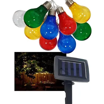 Venkovní osvětlení LED Solární venkovní řetěz 10xLED/1,2V 300 mAh 2,2 m IP44 multicolor