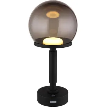 Lampička Globo 21034S - LED Nab. dot. stol. lampa HAKU LED/2,5W/5V 2700/4000/6500K černá