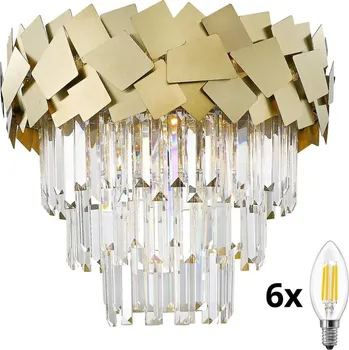 Brilagi - LED Křišťálové stropní svítidlo MIRAGE 6xE14/40W/230V