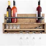 Kuchyňská nástěnná police BORU 28x60 cm smrk/borovice