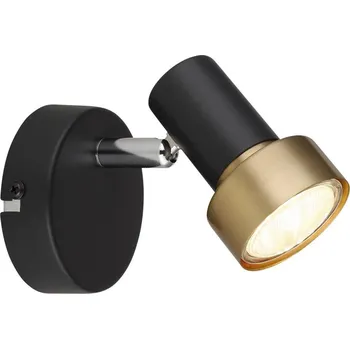 Nástěnné svítidlo Globo 57917-1G - Nástěnné bodové svítidlo MASON 1xGU10/25W/230V černá/zlatá