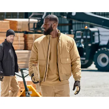 pracovní blůza Pracovní bunda pracovní oděvy e.s.iconic velikost 2XL mandlově hnědá Strauss Pracovní oblečení