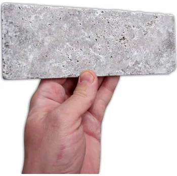 Obklad Přírodní obkladový kámen ZLÍN VZOREK - Travertin Cihla cloudy