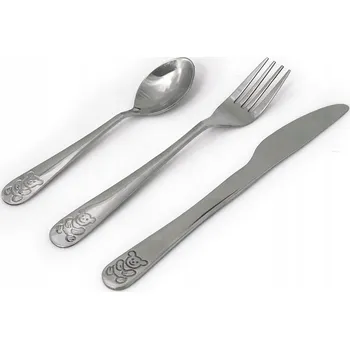 Příbor PŘÍBORY PRO DĚTI SADA 3 ks OCELOVÉ MEDVÍDEK MH22