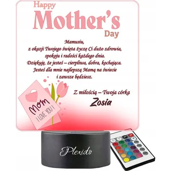 Lampička Noční lampa Plexido vícebarevná