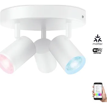 Bodové svítidlo WiZ - LED RGBW Stmívatelné bodové svítidlo IMAGEO 3xGU10/4,9W/230V bílá Wi-Fi