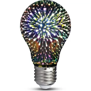 Žárovka LED 3D Dekorační žárovka FILAMENT A60 E27/3W/230V 3000K