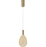 LED Lustr na lanku PERFORATO LED/6,3W/230V 3000K zlatá pr. 14 cm