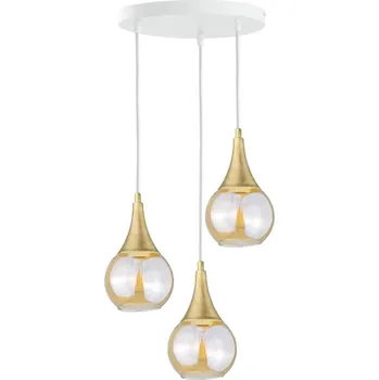 Lustr na lanku LACRIMA WHITE 3xE27/60W/230V pr. 30 cm