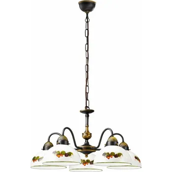 Kolarz 731.85.121 - Lustr na řetězu NONNA 5xE27/75W/230V víno/jahody