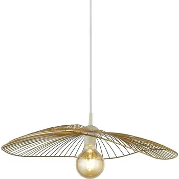 Searchlight 88550GO - Lustr na lanku WAVE 1xE27/60W/230V zlatá