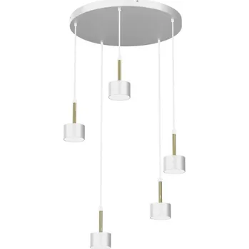 Lustr na lanku ARENA 5xGX53/11W/230V bílá/zlatá