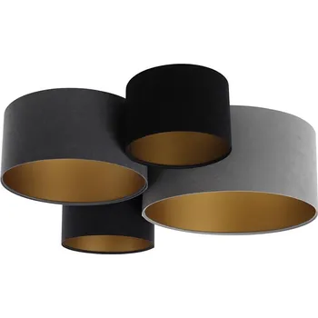 Stropní svítidlo SPACE 4xE27/60W/230V šedá/černá/zlatá