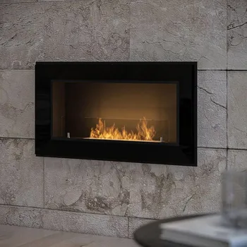 Biokrb InFire InFire - Vestavěný BIO krb 49x90 cm 3kW černá + záruka 3 roky