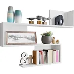 Nástěnná police MANUNIA 80x110 cm bílá