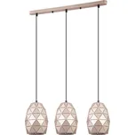 ITALUX MDM-3480/3 GD - Lustr na lanku HARLEY 3xE27/40W/230V rose gold