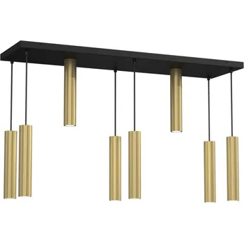 Lustr na lanku RAITO 8xGU10/8W/230V mosaz