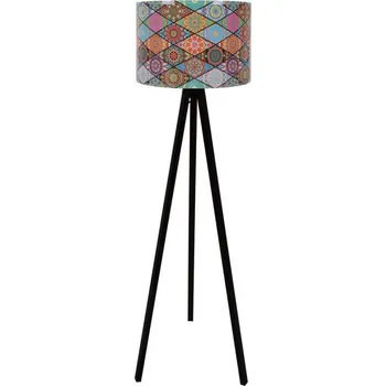 Lampička Stojací lampa AYD 1xE27/60W/230V pestrobarevná/černá