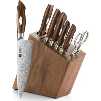 Kuchyňský nůž Sada nožů XinZuo B46D se stojánkem a nůžkami
