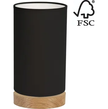 Lampička DO70883174 - Stolní lampa FIRE 1xE27/25W/230V dub/černá + záruka 3 roky