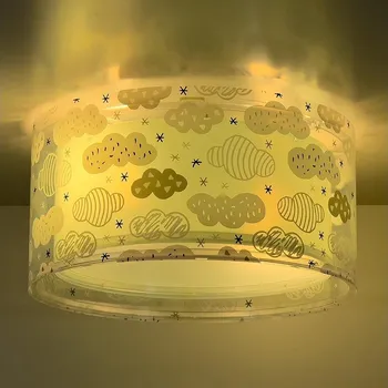 Dětské svítidlo Dalber 41416H - Dětské stropní svítidlo CLOUDS 2xE27/60W/230V zelená