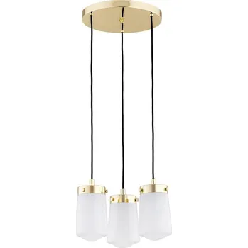 Argon 6164 - Lustr na lanku PASADENA 3xE27/15W/230V zlatá/bílá