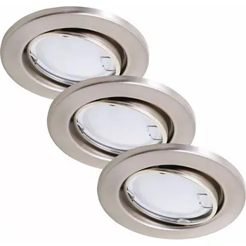 Koupelnové svítidlo Briloner 7221-032 - SADA 3x LED Koupelnové svítidlo 1xGU10/3W/230V matný chrom