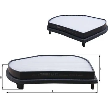 Ventilátor topení a klimatizace Filtr, vzduch v interiéru KNECHT LA 37