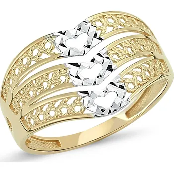 Prsten Lillian Vassago Designový celozlatý prsten LLV46-GR005 Velikost prstenu: 66