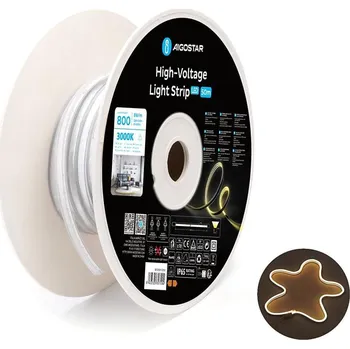 LED páska Aigostar - LED Pásek 50m LED/400W/230V 3000K IP65
