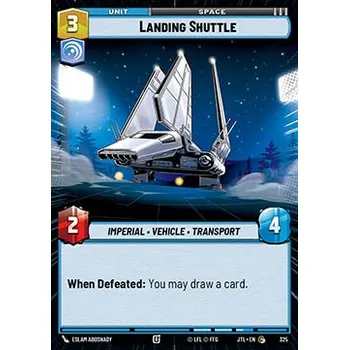 Sběratelská karetní hra Landing Shuttle 325 - Jump to Lightspeed: Extras Typ karty: Standard