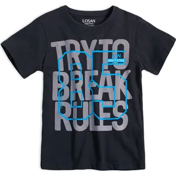 Chlapecké tričko Chlapecké tričko LOSAN SPORT STYLE černé Velikost: 164