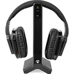 Nedis HPRF321BK - Bezdrátová TV sluchátka | RF | Přes Uši | Doba přehrávání až 8 hodin | 25 m | Černá