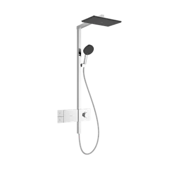 Vodovodní baterie Hansgrohe Raindance Alive Q - Showerpipe 210/340 1jet EcoSmart, s termostatem ShowerSelect Comfort, chrom 24581000