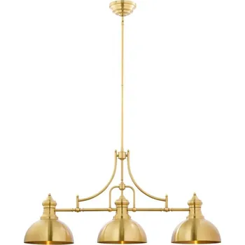 Jupiter 1915 - Lustr na tyči PLATINO 3xE27/60W/230V mosaz