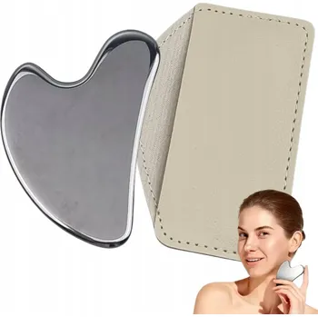 Masážní přístroj MASÁŽNÍ PŘÍSTROJ PŘÍSTROJ NA OBLIČEJ GUA SHA MASÁŽNÍ PLÁTKA KOV Z CHIRURGICKÉ OCEL