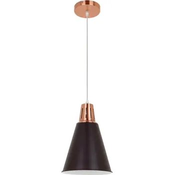 Klausen KL 6236 - Lustr na lanku SHADE 1xE27/15W/230V měděná/černá