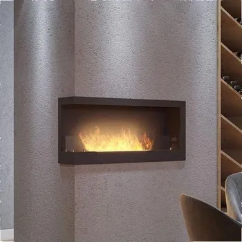 Biokrb InFire InFire - Rohový BIO krb 45x90 cm 3kW černá + záruka 3 roky