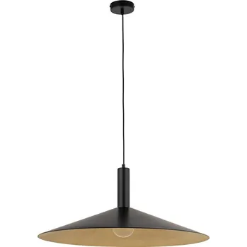 Lustr na lanku CAPRI 1xE27/15W/230V pr. 70 cm černá/zlatá