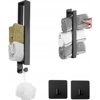 Věšák OCEL VĚŠÁK NA RUČNÍKY 40 CM SAMOLEPICÍ DO KOUPELNY, KUCHYNĚ, HOTELU